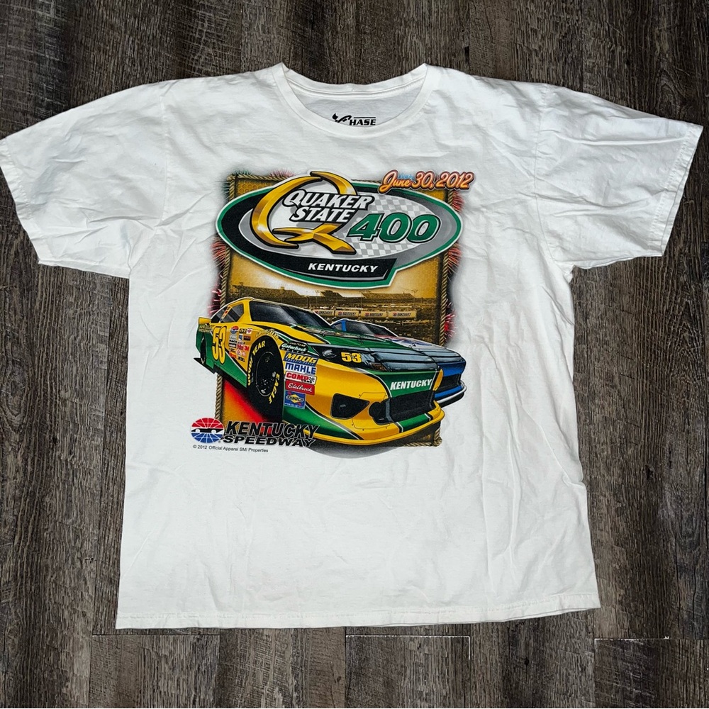 Chase Authentic Quaker State 400 Kentucky Speedway 2012 Racing T-Shirt Size‎ XL